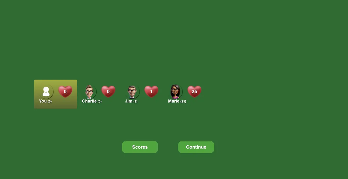 Win the round in hearts
